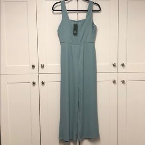 Women’s light blue romper.